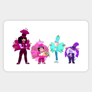 Crystal Gems Steven, Pearl, Garnet, Amethyst Magnet